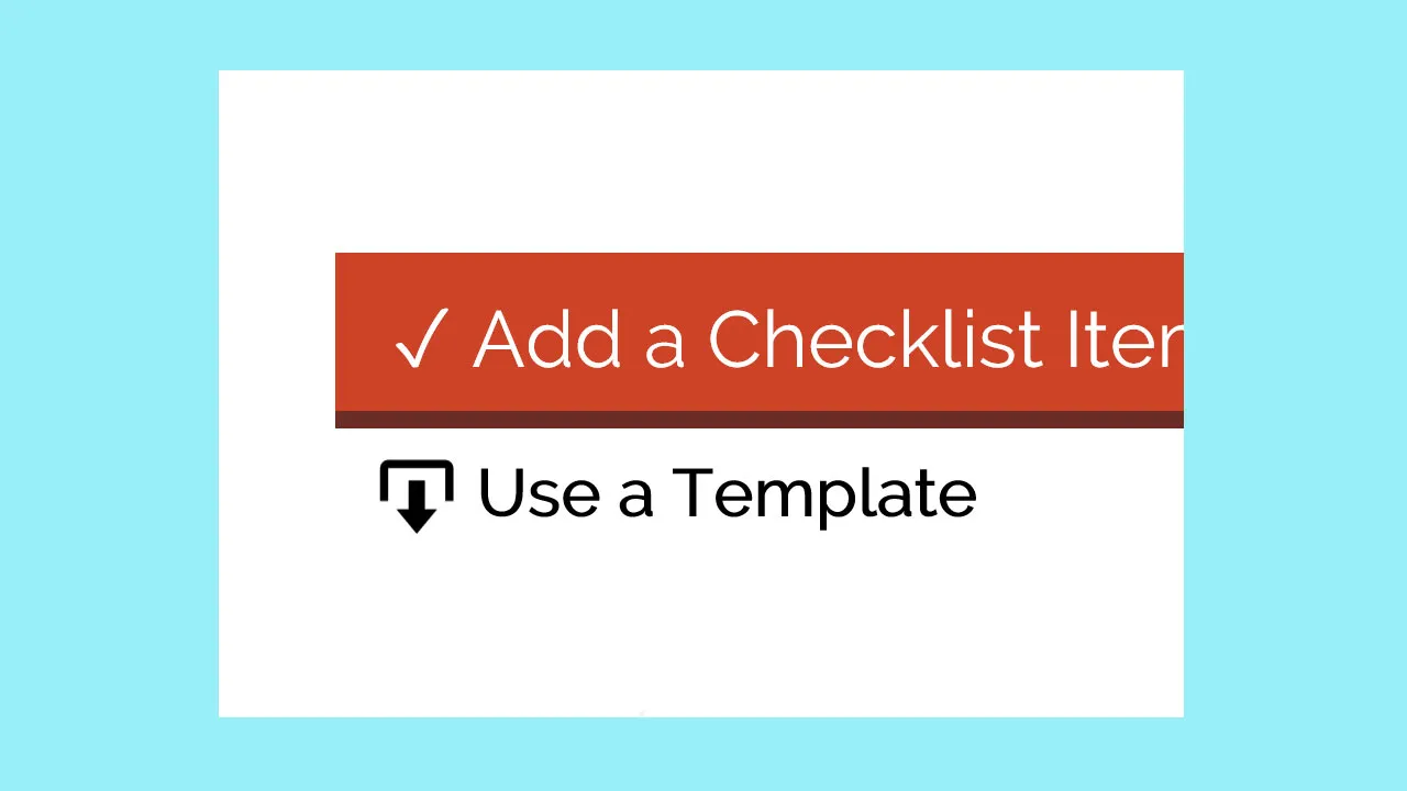 Use a Template button